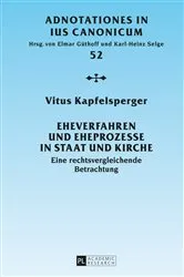 Book cover of Eheverfahren und Eheprozesse in Staat und Kirche by Unknown