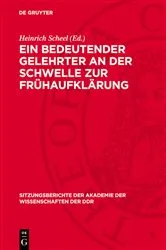 Book cover of Ein bedeutender Gelehrter an der Schwelle zur Frühaufklärung by Heinrich Scheel