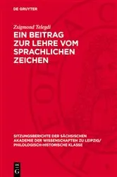 Book cover of Ein Beitrag zur Lehre vom sprachlichen Zeichen by Unknown