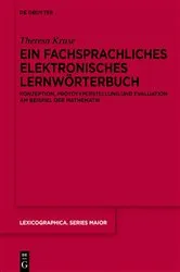 Book cover of Ein fachsprachliches elektronisches Lernwörterbuch by Theresa Kruse