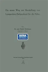 Book cover of Ein neuer Weg zur Herstellung von Leseproben (Sehproben) für die Nähe by Rudolf Birkhäuser