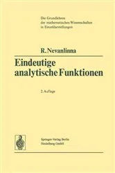 Book cover of Eindeutige Analytische Funktionen (2nd ed.) by Rolf Nevanlinna