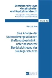 Book cover of Eine Analyse der Unternehmergesellschaft (haftungsbeschraenkt) unter besonderer Beruecksichtigung des Glaeubigerschutzes by Unknown