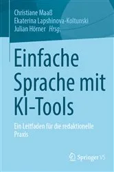 Book cover of Einfache Sprache mit KI-Tools by Christiane Maaß