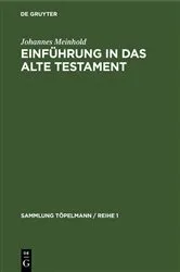 Book cover of Einführung in das Alte Testament by Werner H. Schmidt