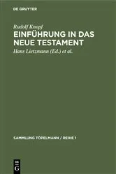 Book cover of Einführung in das Neue Testament (4th ed.) by Unknown