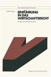 Book cover of Einführung in das Wirtschaftsrecht by Günther Dopjans