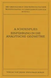 Book cover of Einführung in die Analytische Geometrie der Ebene und des Raumes by Unknown