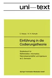 Book cover of Einführung in die Codierungstheorie by Ernst Henze