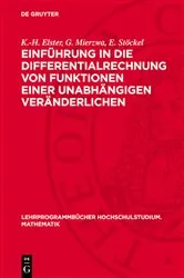 Book cover of Einführung in die Differentialrechnung von Funktionen einer unabhängigen Veränderlichen by K.-H. Elster