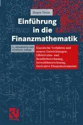 Book cover of Einführung in die Finanzmathematik (5th ed.) by Jürgen Tietze