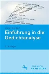 Book cover of Einführung in die Gedichtanalyse (3rd ed.) by Dieter Burdorf