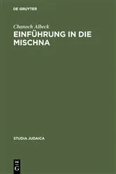 Book cover of Einführung in die Mischna by Chanoch Albeck