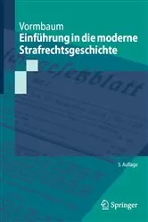 Book cover of EinfÃ¼hrung in die moderne Strafrechtsgeschichte (5th ed.) by Unknown