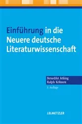 Book cover of Einführung in die Neuere deutsche Literaturwissenschaft (3rd ed.) by Benedikt Jeßing