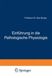 Book cover of Einführung in die Pathologische Physiologie (2nd ed.) by Max Bürger