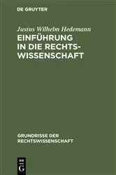 Book cover of Einführung in die Rechtswissenschaft (2nd ed.) by Unknown