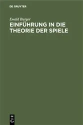 Book cover of Einführung in die Theorie der Spiele by Ewald Burger
