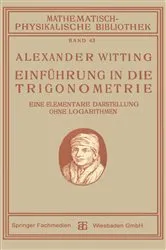 Book cover of Einführung in die Trigonometrie by Alexander Witting