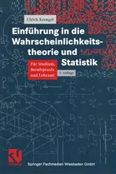 Book cover of Einführung in die Wahrscheinlichkeitstheorie und Statistik (5th ed.) by Ulrich Krengel