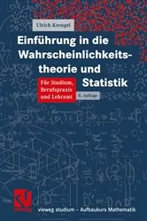 Book cover of Einführung in die Wahrscheinlichkeitstheorie und Statistik (8th ed.) by Ulrich Krengel