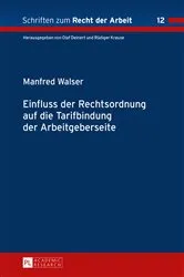 Book cover of Einfluss der Rechtsordnung auf die Tarifbindung der Arbeitgeberseite by Unknown