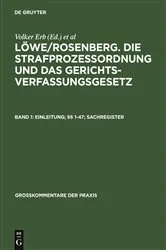 Book cover of Einleitung; §§ 1-47; Sachregister (26th ed.) by Volker Erb