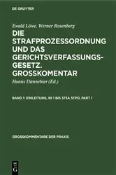 Book cover of Einleitung, §§ 1 bis 373a StPO (21st ed.) by Hanns Dünnebier