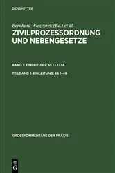 Book cover of Einleitung; §§ 1–49 by Hanns Prütting