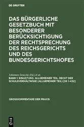 Book cover of Einleitung. Allgemeiner Teil. Recht der Schuldverhältnisse (Allgemeiner Teil) [§§ 1–432] (10th ed.) by Unknown