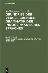 Book cover of Einleitung und Lautlehre, Hälfte 1. (§1 bis 694) by Bertold Delbrück