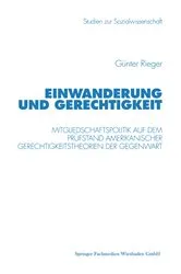 Book cover of Einwanderung und Gerechtigkeit by Günter Rieger
