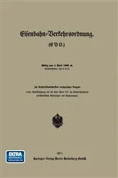 Book cover of Eisenbahn-Verkehrsordnung. (EVO.) Gültig vom 1. April 1909 ab. by Unknown