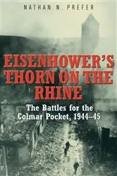 Book cover of Eisenhower's Thorn on the Rhine by Nathan N. Prefer