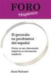Book cover of El gerundio no perifrástico del español by Anne Verhaert