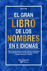 Book cover of El gran libro de los nombres en 5 idiomas by Unknown