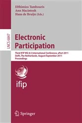 Book cover of Electronic Participation by Efthimios Tambouris