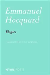 Book cover of Elegies by Emmanuel Hocquard