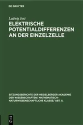 Book cover of Elektrische Potentialdifferenzen an der Einzelzelle by Ludwig Jost