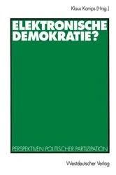 Book cover of Elektronische Demokratie? by Klaus Kamps