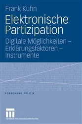 Book cover of Elektronische Partizipation by Frank Kuhn