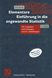 Book cover of Elementare Einführung in die angewandte Statistik (7th ed.) by Karl Bosch