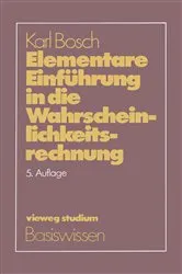 Book cover of Elementare EinfÃ¼hrung in die Wahrscheinlichkeitsrechnung (5th ed.) by Unknown