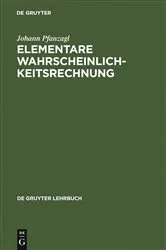 Book cover of Elementare Wahrscheinlichkeitsrechnung (2nd ed.) by Johann Pfanzagl