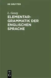 Book cover of Elementargrammatik der englischen Sprache (8th ed.) by Unknown