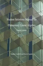 Book cover of Elementary Linear Algebra, Students Solutions Manual by Stephen Andrilli