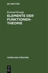 Book cover of Elemente der Funktionentheorie (5th ed.) by Konrad Knopp