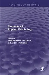 Book cover of Elements of Applied Psychology by Peter Spurgeon