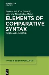 Book cover of Elements of Comparative Syntax by Enoch Aboh