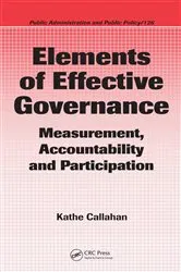 Book cover of Elements of Effective Governance by Kathe Callahan